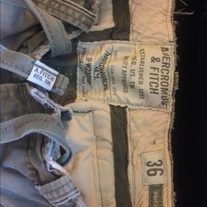 Abercrombie & Fitch Men's Distressed Cargo Shorts